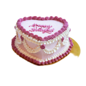 Vintage Heart Cake